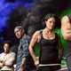 The cast of F9: The Fast Saga in a promotional poster.